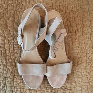 M. Gemi Lizza Nuova Suede Sandals European Size 41, US 10